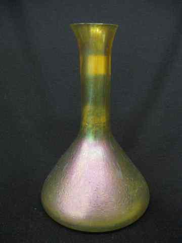 Appraisal: Loetz Art Glass Vase overall oil spot iridescentfinish on yellow-green