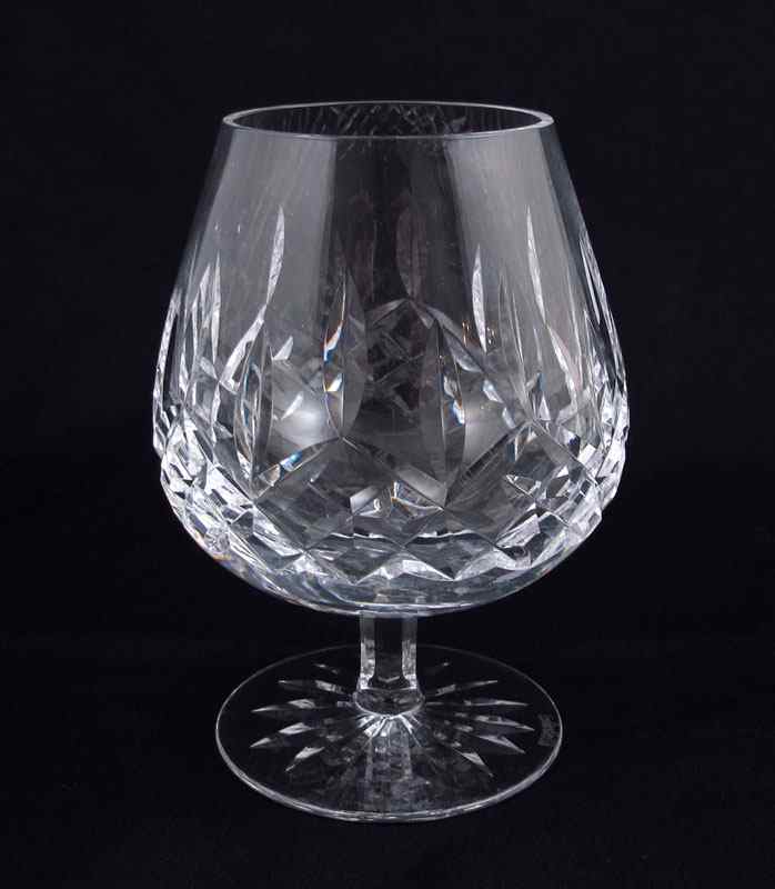 Appraisal: WATERFORD CRYSTAL BRANDY GLASSES Lismore pattern approx '' tall