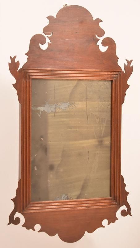 Appraisal: Pennsylvania Chippendale Mahogany Mirror Pennsylvania Chippendale Mahogany Mirror - h