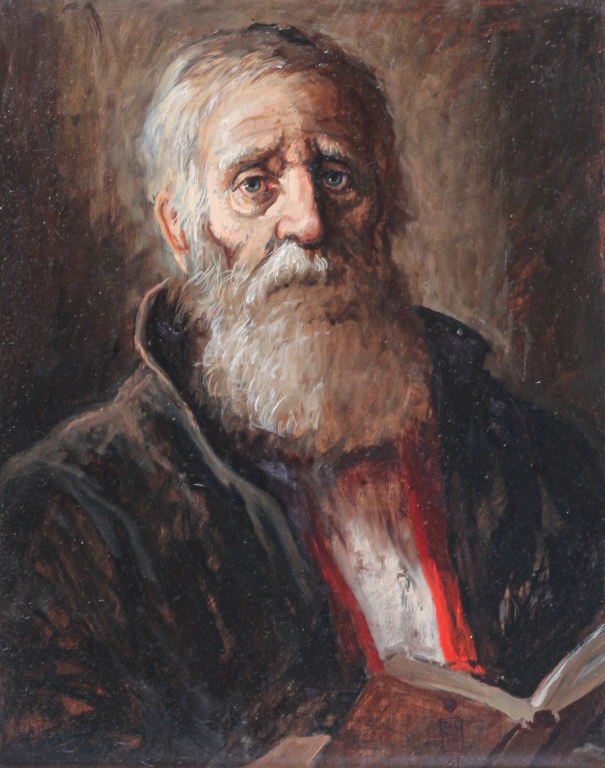 Appraisal: PORTRAIT OF AN ELDERLY MAN American rd quarter th century