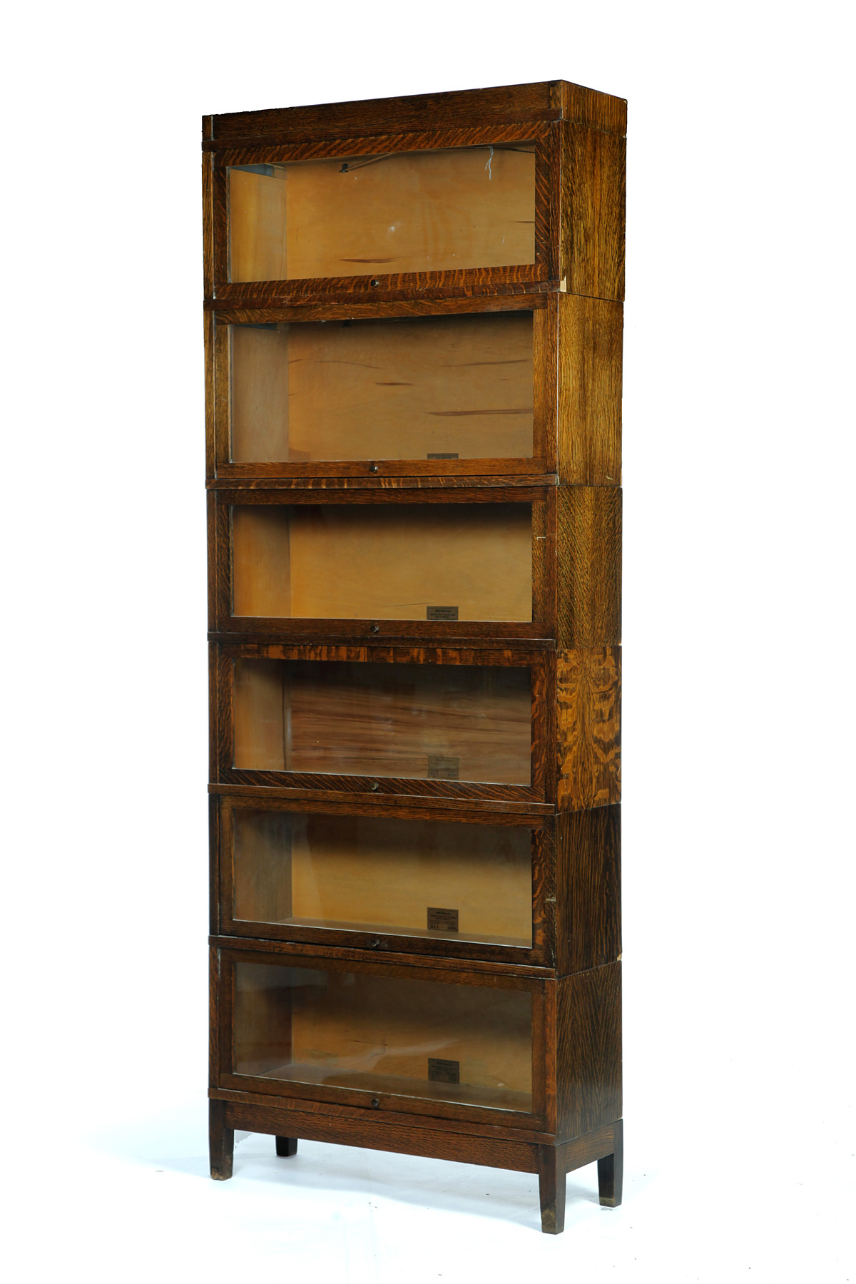 Appraisal: STACKING BOOKCASE WITH SIX SECTIONS American st half- th century