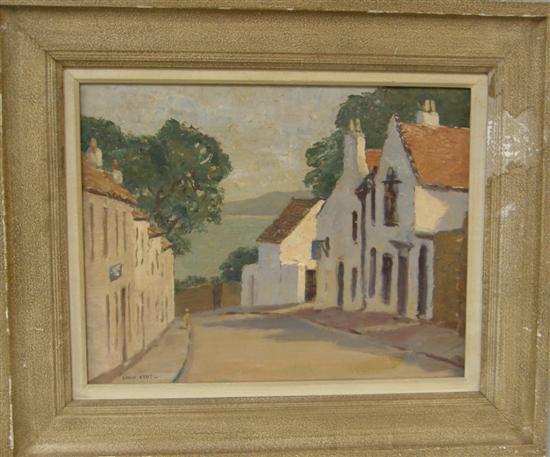 Appraisal: Leslie Kent British - 'Cramond' signed oil on board x