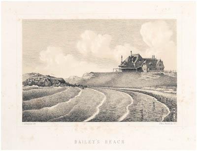 Appraisal: Newport Rhode Island lithographs rare scenes including quot Bailey s