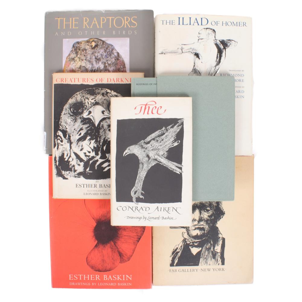 Appraisal: LEONARD ESTHER BASKIN ARTIST MONOGRAPHS AND ILLUSTRATED BOOKS H X