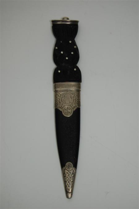 Appraisal: Ballater - a Scottish provincial Balmoral Highlanders sgian dubh by