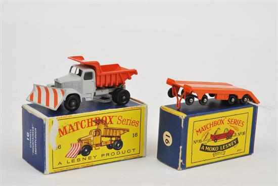 Appraisal: TWO MATCHBOX - SERIES MODELS INCLUDING B SUPER ATLANTIC TRAILER