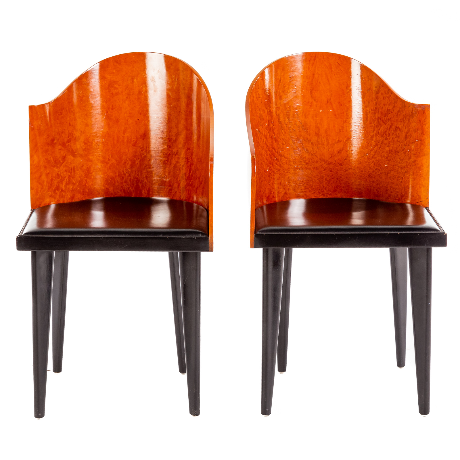 Appraisal: A PAIR OF ITALIAN MODERN TOSCANA SIDE CHAIRS Circa design