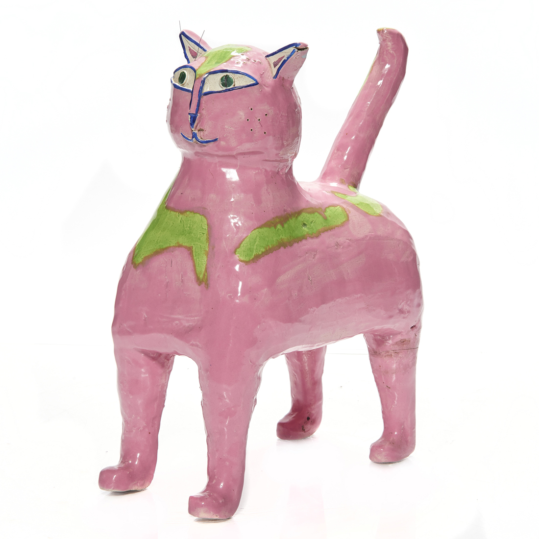 Appraisal: SCULPTURE LESLIE SAFARIK Leslie Safarik American th century Cat ceramic