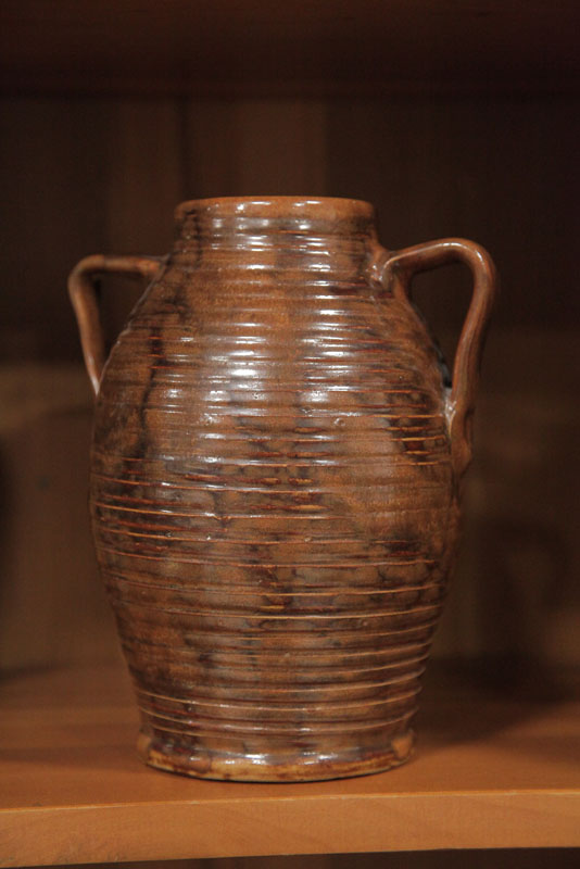 Appraisal: FULPER VASE Colonial Ware vase having double handles mottled brown