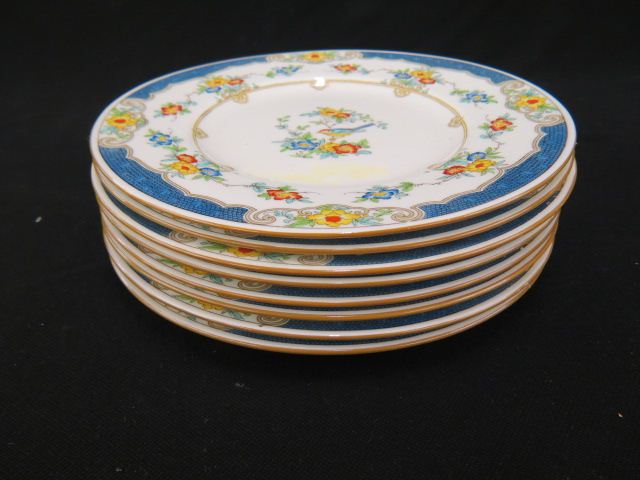 Appraisal: Set of Minton Porcelain Dinner Plates Isis pattern bird floral