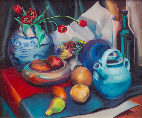 Appraisal: Mary Schuenemann American th c Still Life Oil on canvas