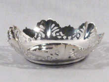 Appraisal: A silver sweet dish hallmarked Sheffield makers mark EV for