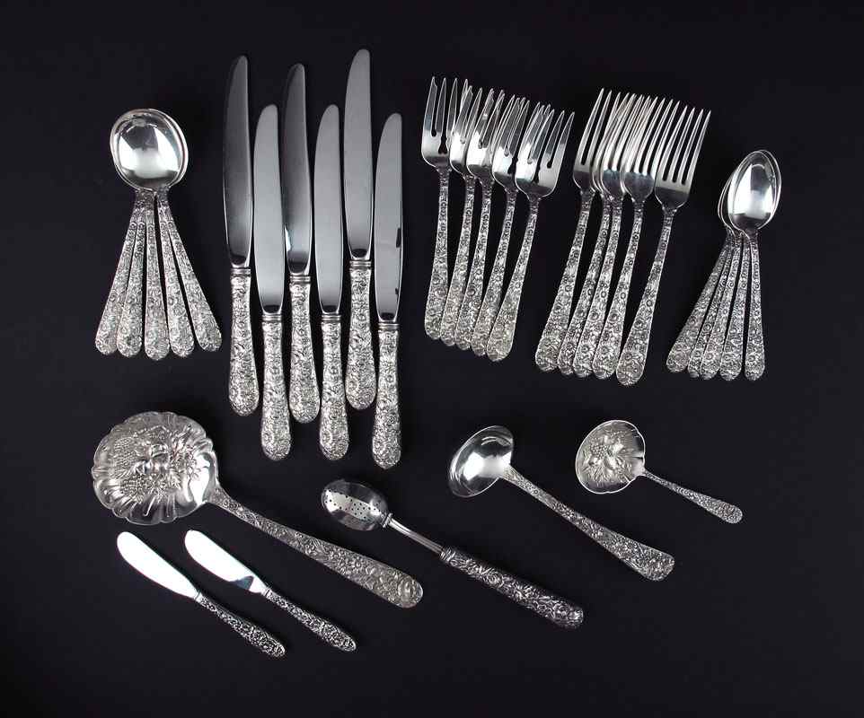 Appraisal: ALVIN BRIDAL BOUQUET STERLING FLATWARE PLUS MORE Approx pieces in