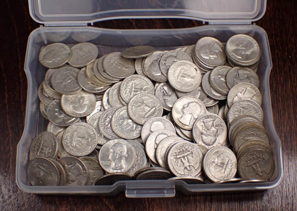 Appraisal: U S SILVER QUARTERS COLLECTION mixed variety of Barber Standing