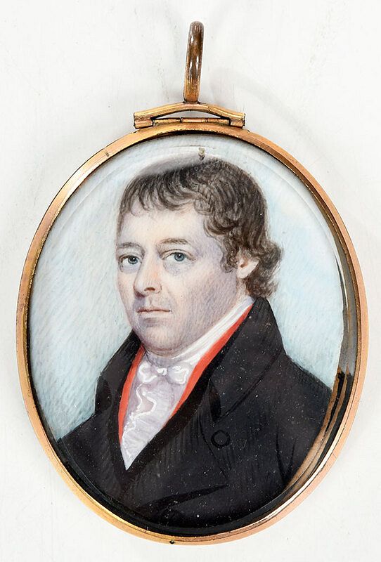 Appraisal: British School Portrait Miniature first quarter th century Gentleman in