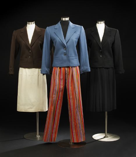 Appraisal: Eight-Piece Collection of Yves St Laurent Daytime Clothes consisting of