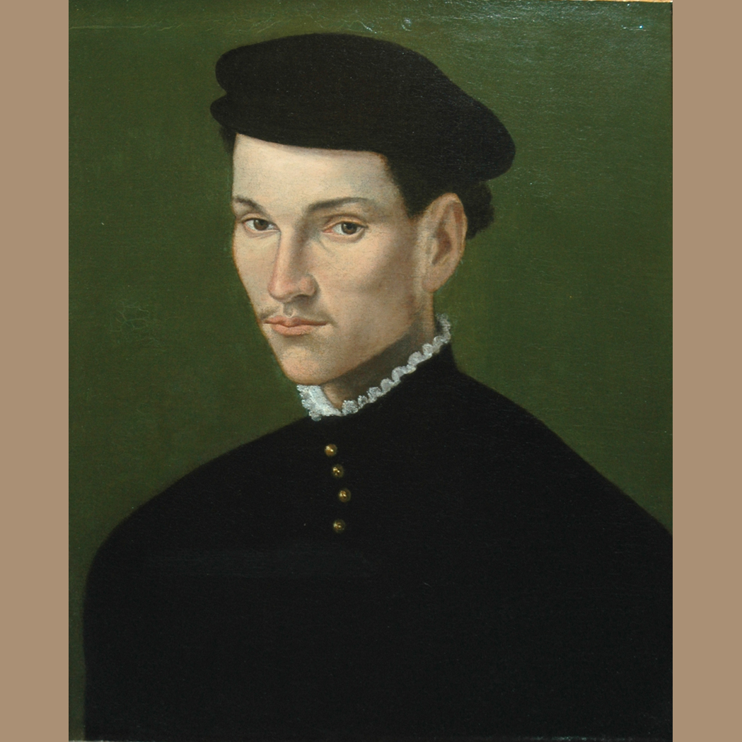 Appraisal: Follower of Francois Clouet Young Man in Black Oil on