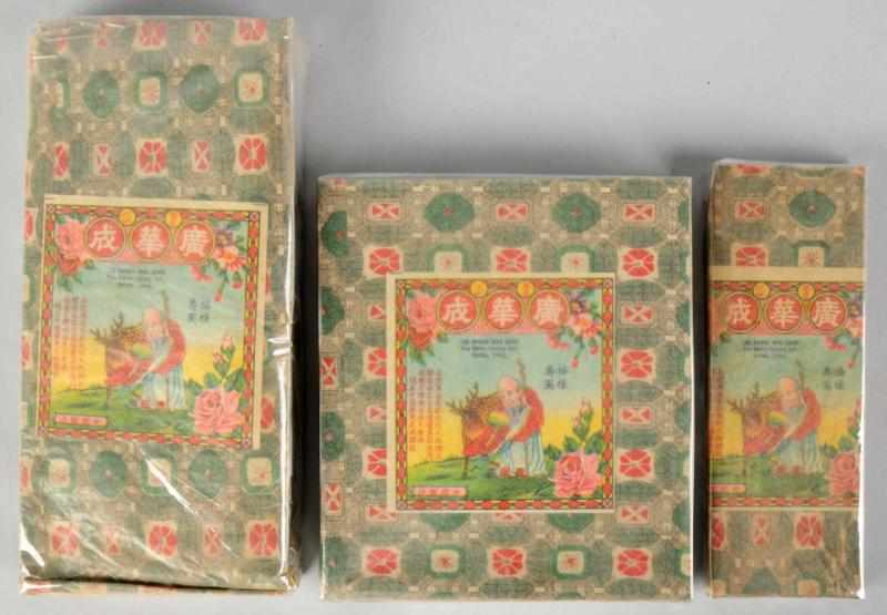 Appraisal: Lot of Firecracker Packs Includes three different sizes of Kwong