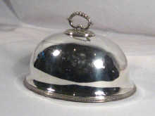 Appraisal: A small silver plated domed dish cover measurements approx cm