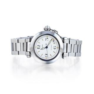 Appraisal: Cartier Pasha C White Dial Date Watch Crafted out of