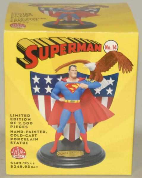 Appraisal: DC Direct Superman No Statue in Box Porcelain Sculpted by