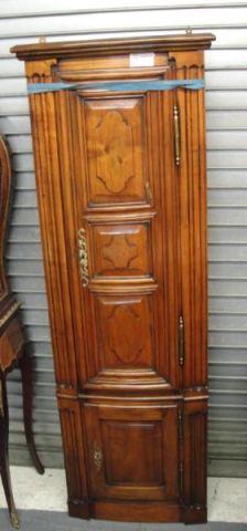 Appraisal: th Century French Corner Cabinet From a Larchmont home Dimensions