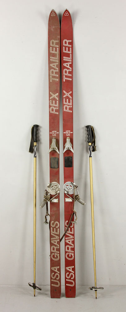 Appraisal: - Pr Rex Trailer's USA Graves Skis Pair of Rex