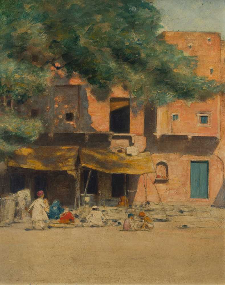 Appraisal: MORTIMER LUDDINGTON MENPES AUSTRALIAN BRITISH - TANGIERS Signed oil on