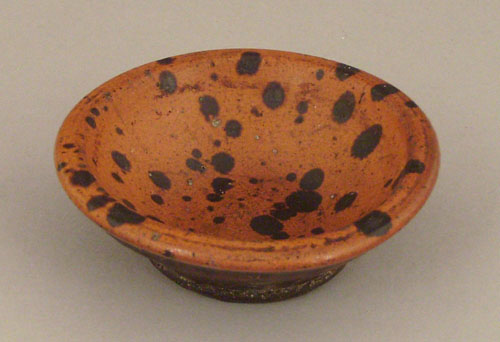 Appraisal: Redware miniature bowl th c with manganese splotch decoration h