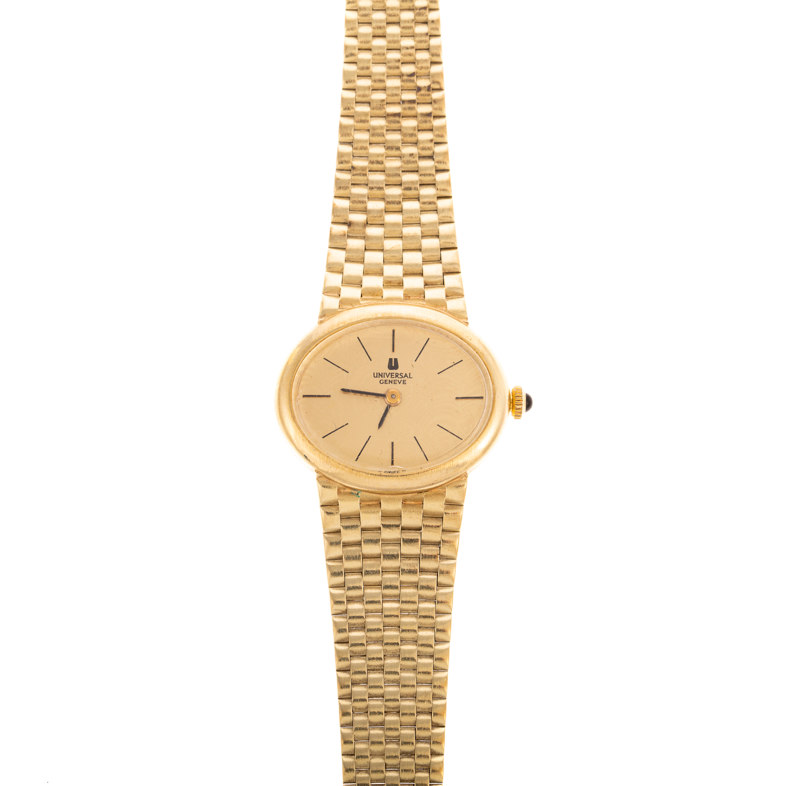 Appraisal: A UNIVERSAL GENEVE WATCH IN K K yellow gold Universal