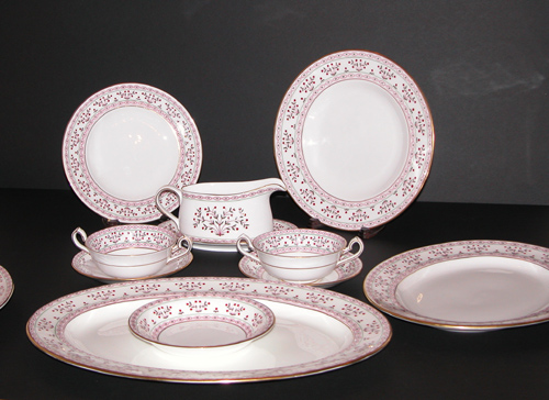 Appraisal: Set of Royal Crown Derby Bone China English Dinnerware pieces