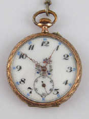 Appraisal: A German hallmarked standard silver and gilt cased pocket watch