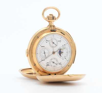 Appraisal: A k Gold Minute Repeater Perpetual Calendar Pocket Watch Made