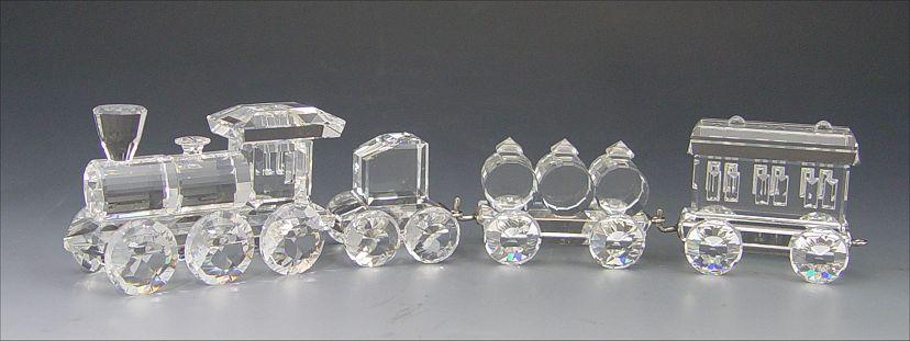 Appraisal: SWAROVSKI CRYSTAL PC TRAIN set originally sold in single box