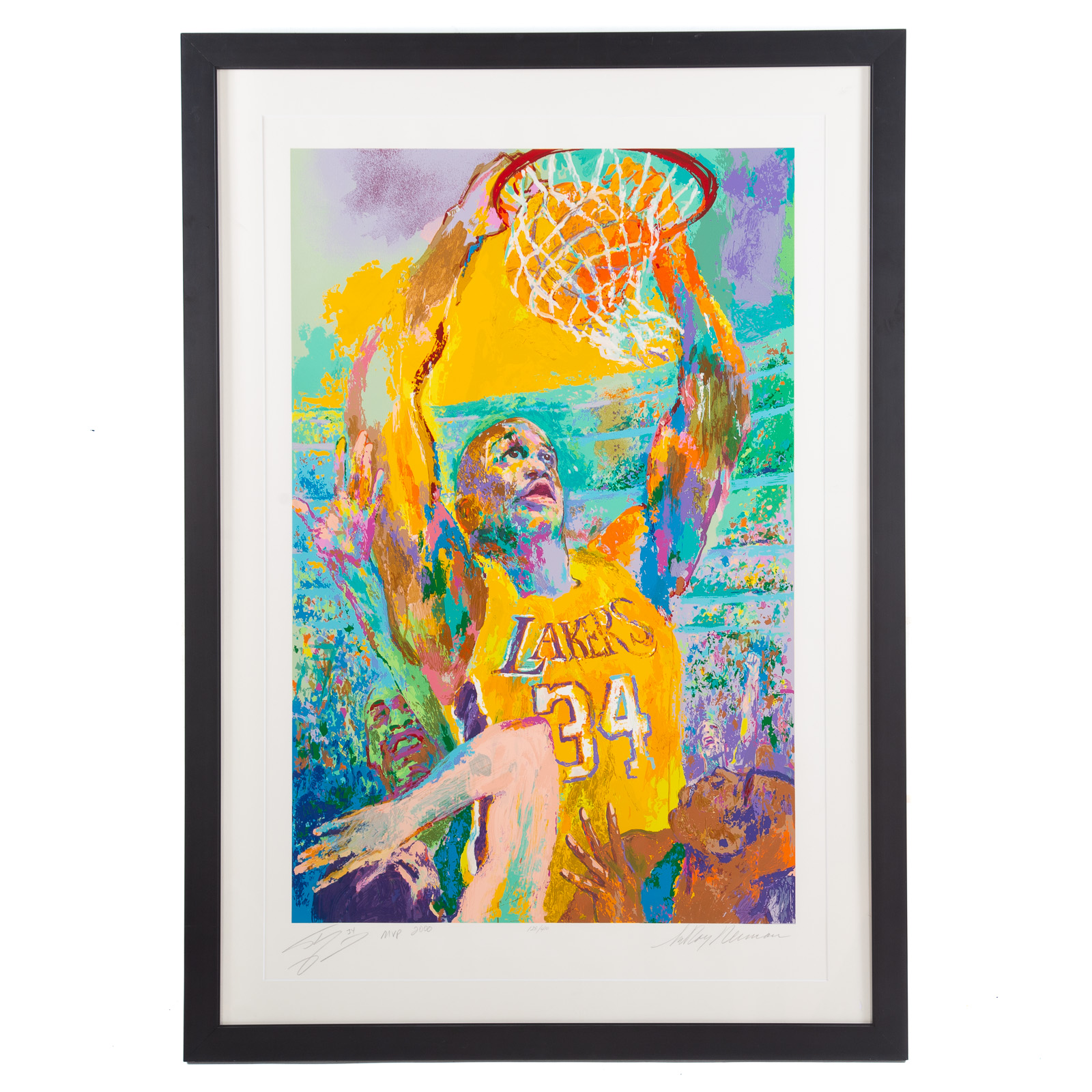 Appraisal: LEROY NEIMAN SHAQ SERIGRAPH American - Serigraph in colors ed