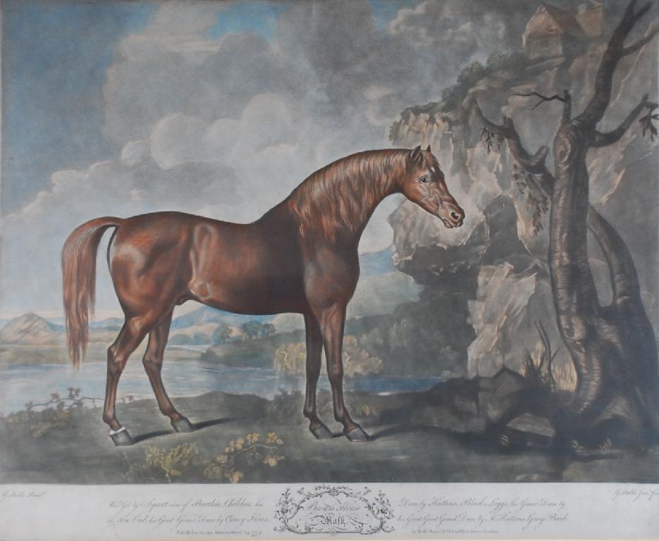 Appraisal: AFTER GEORGE STUBBS JUNIOR BY ROBERT SAYER MEZZOTINT 'Brown House