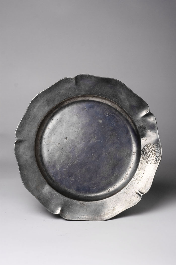 Appraisal: PEWTER PLATE JONAS DURAND LONDON ENGLAND CIRCA - Maker's mark