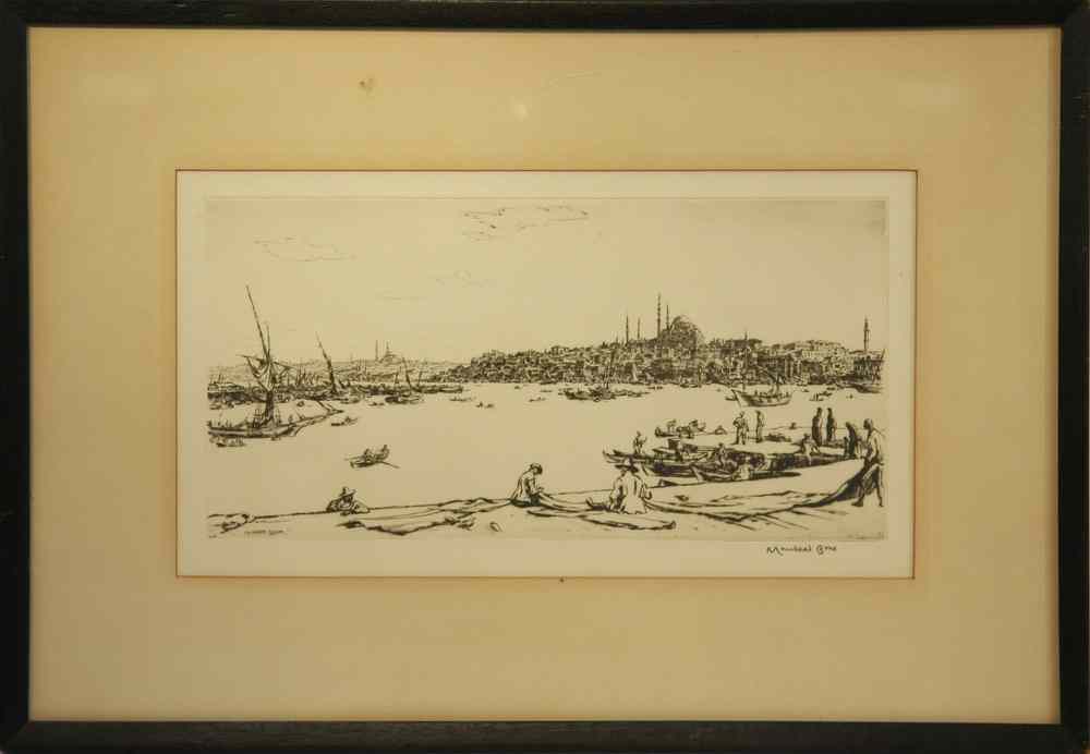 Appraisal: ETCHING - 'Constantinople' by David Muirhead Bone British - signed