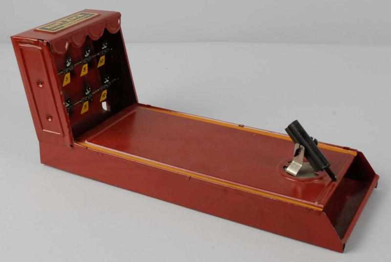 Appraisal: Tin Baby Rack Carnival Shooting Game Description Pre-war Made by