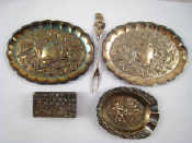 Appraisal: A mixed lot of five white metal and white metal