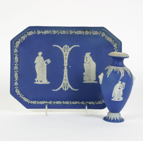 Appraisal: Wedgwood jasperware raised classical motifs with figures and florals on