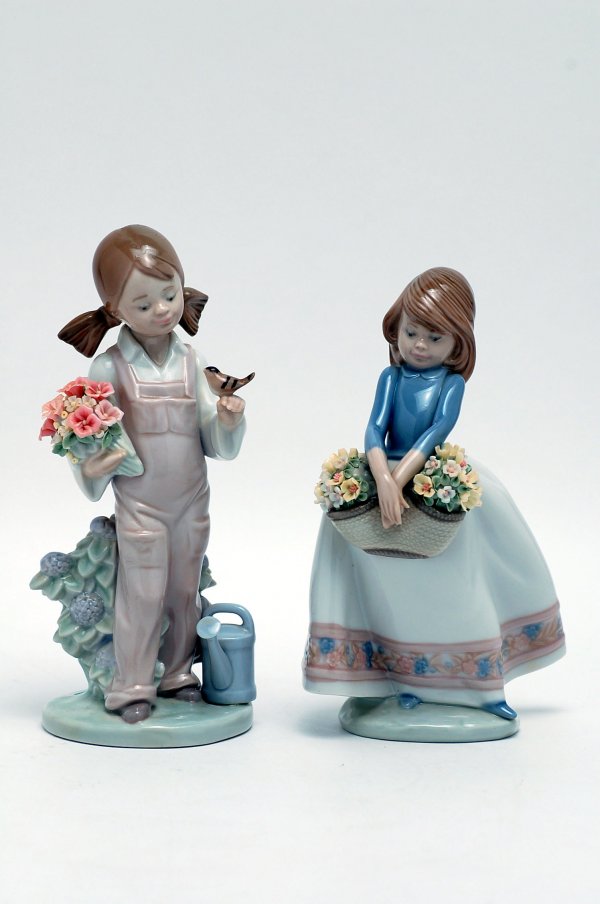 Appraisal: Two Lladro figurines Includes - Spring number and Mayflowers number