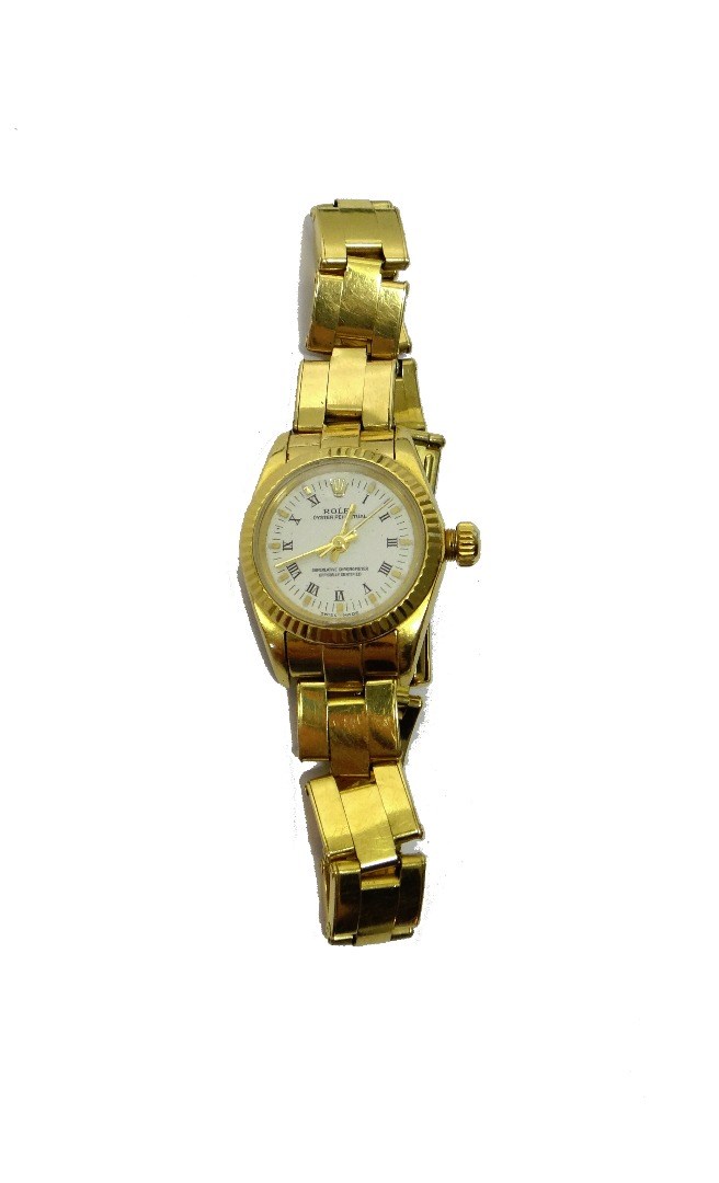 Appraisal: A lady's Rolex Oyster perpetual automatic bracelet watch circa ref