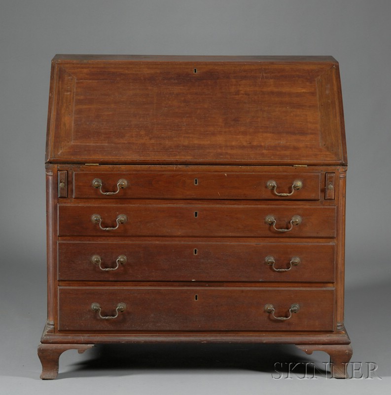 Appraisal: Chippendale Walnut Slant-lid Desk possibly Virginia late th century the