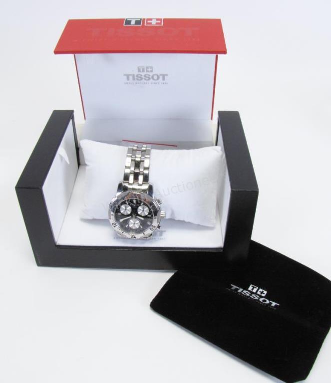 Appraisal: A gentleman's stainless steel T-Sport Tissot watch model PRS black