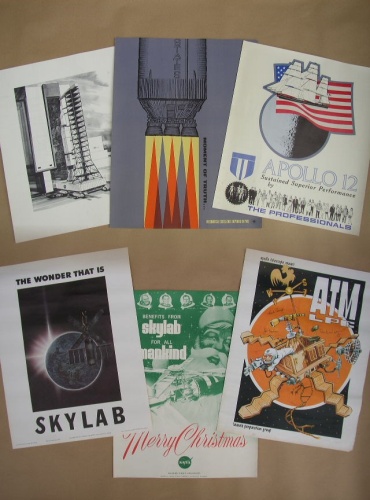 Appraisal: POSTERS Collection of six Saturn V vehicle roll-out from the