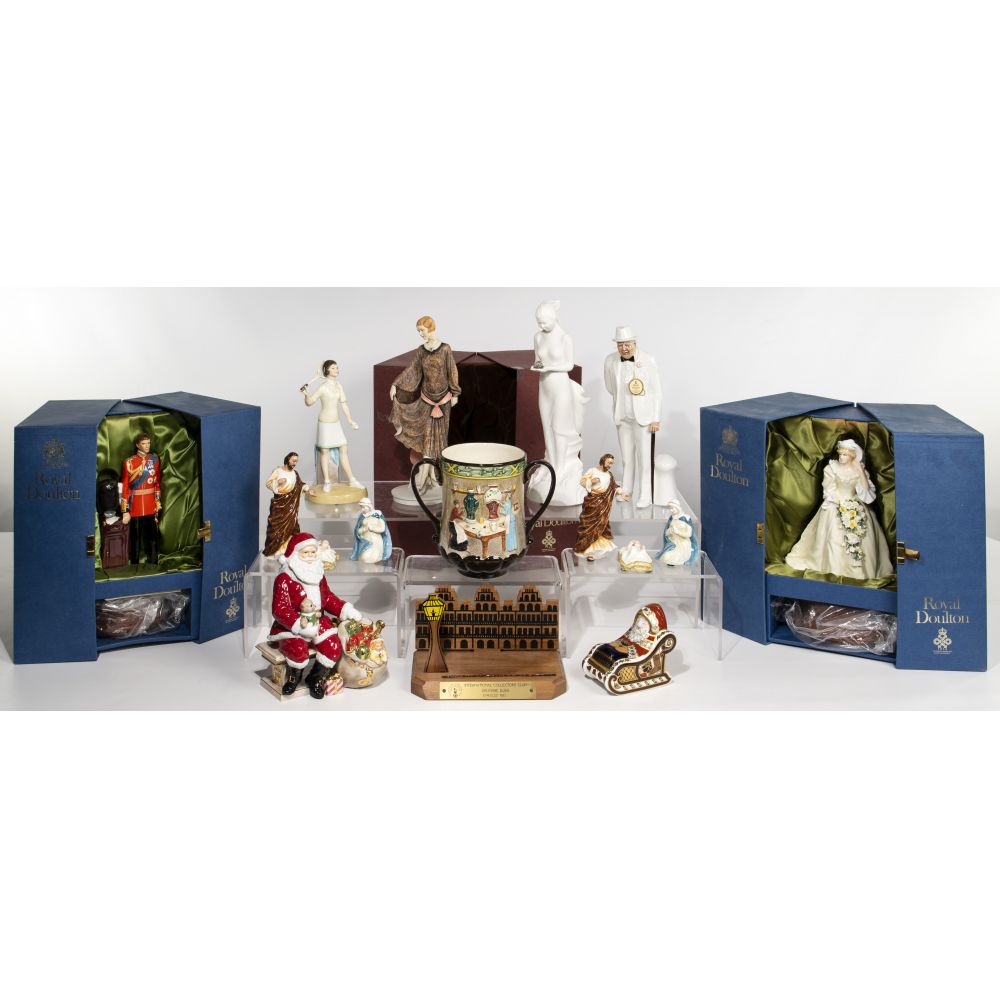 Appraisal: ROYAL DOULTON FIGURINE ASSORTMENT items including figurines with having original