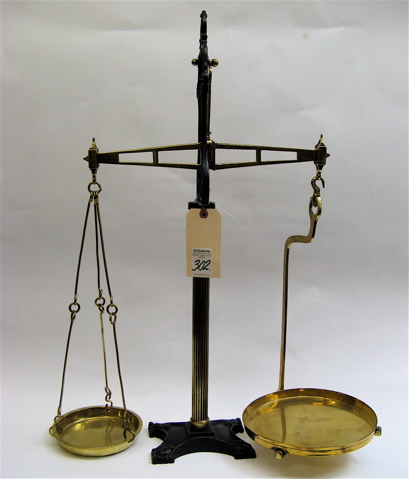 Appraisal: W AND T AVERY BRITISH BALANCE SCALE for shop counter