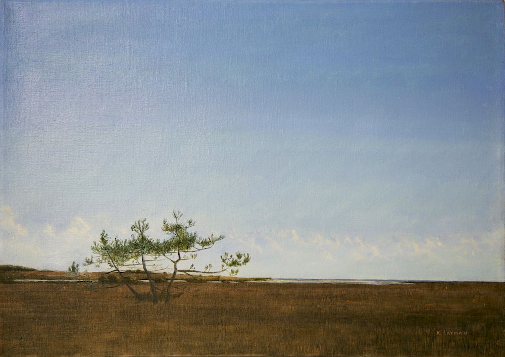 Appraisal: Kenneth Layman Oil on Linen Lone Tree Exclusive on Bidsquare