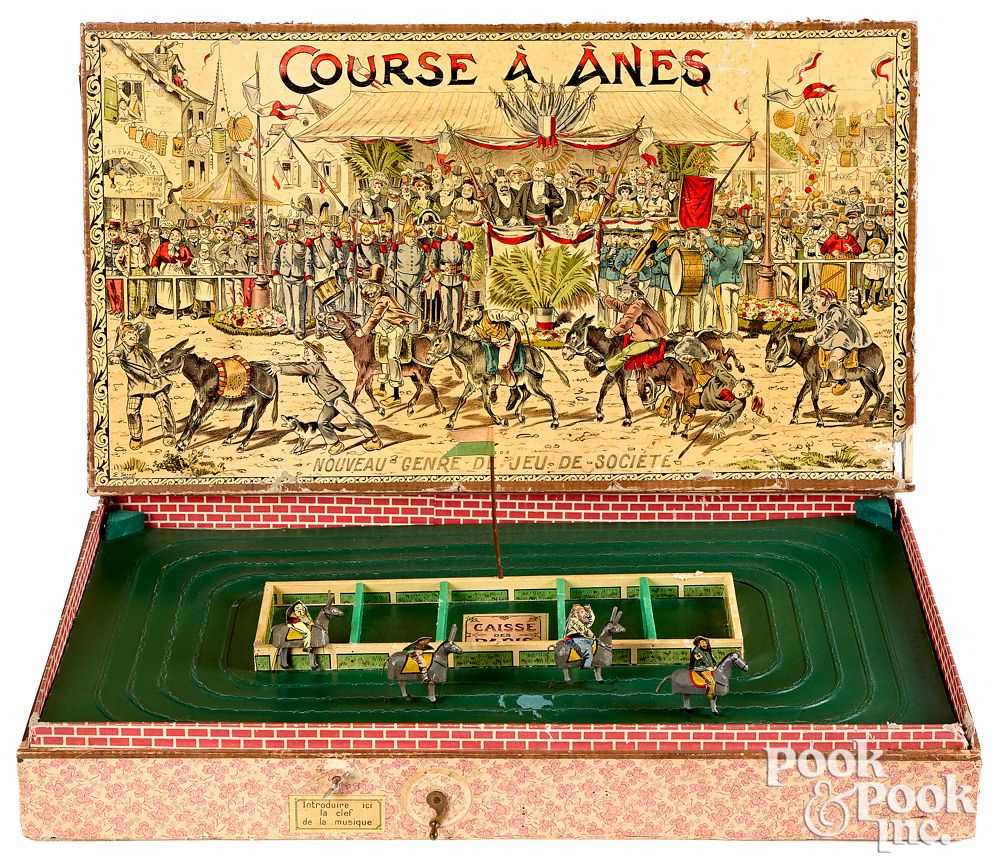 Appraisal: Course A Anes Donkey Race game early th c Course